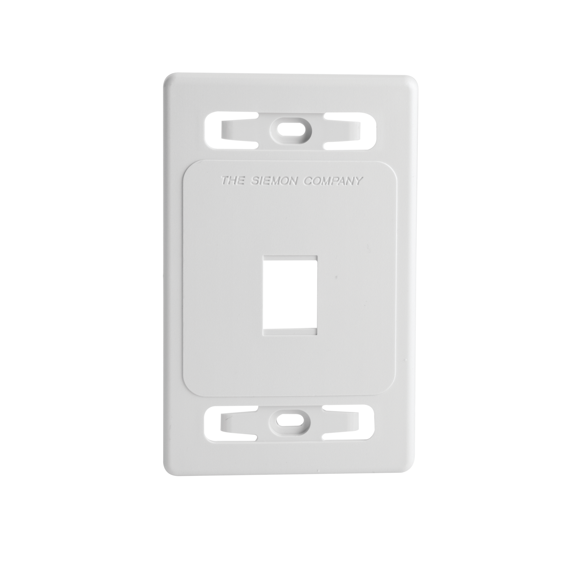Placa de pared modular MAX, de 1 salida, color blanco, version bulk (Sin Empaque Individual)