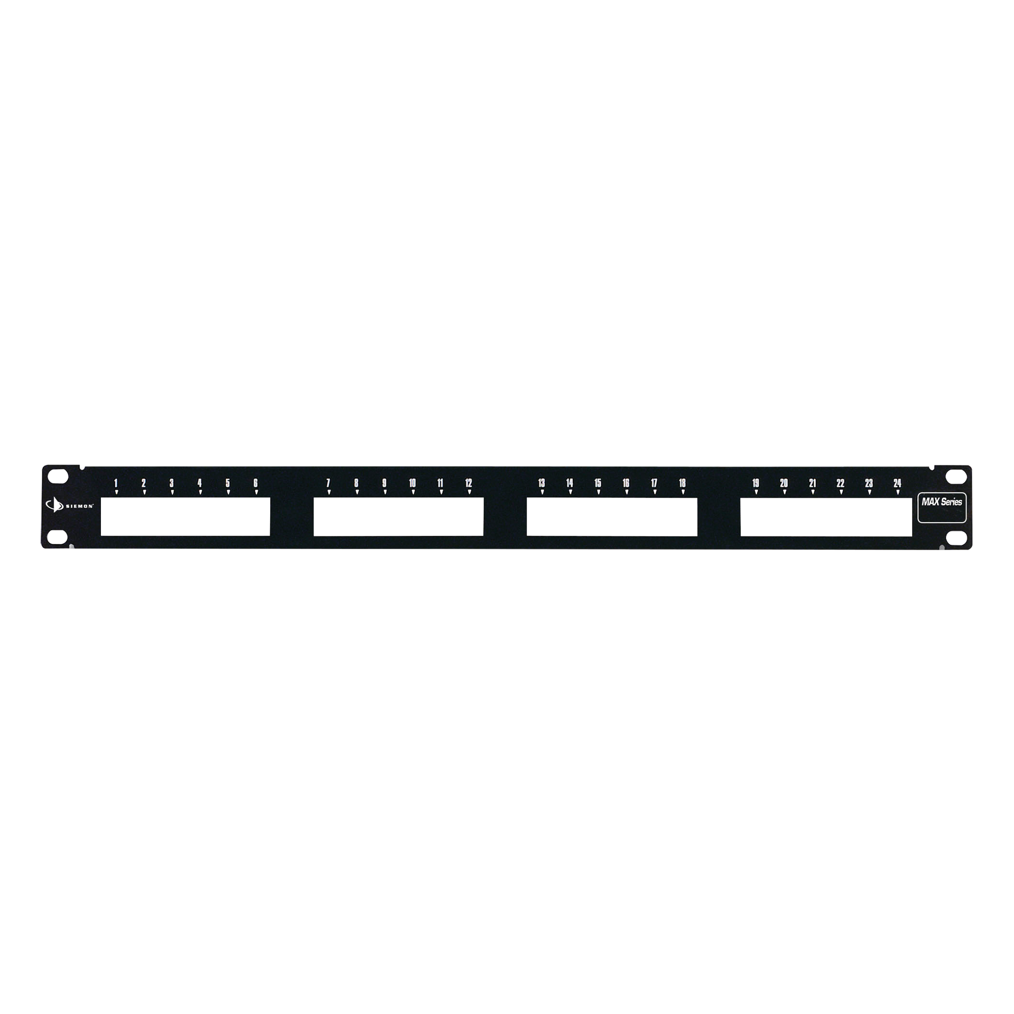 Patch Panel MAX Modular, de 24 Puertos, Plano, 1UR