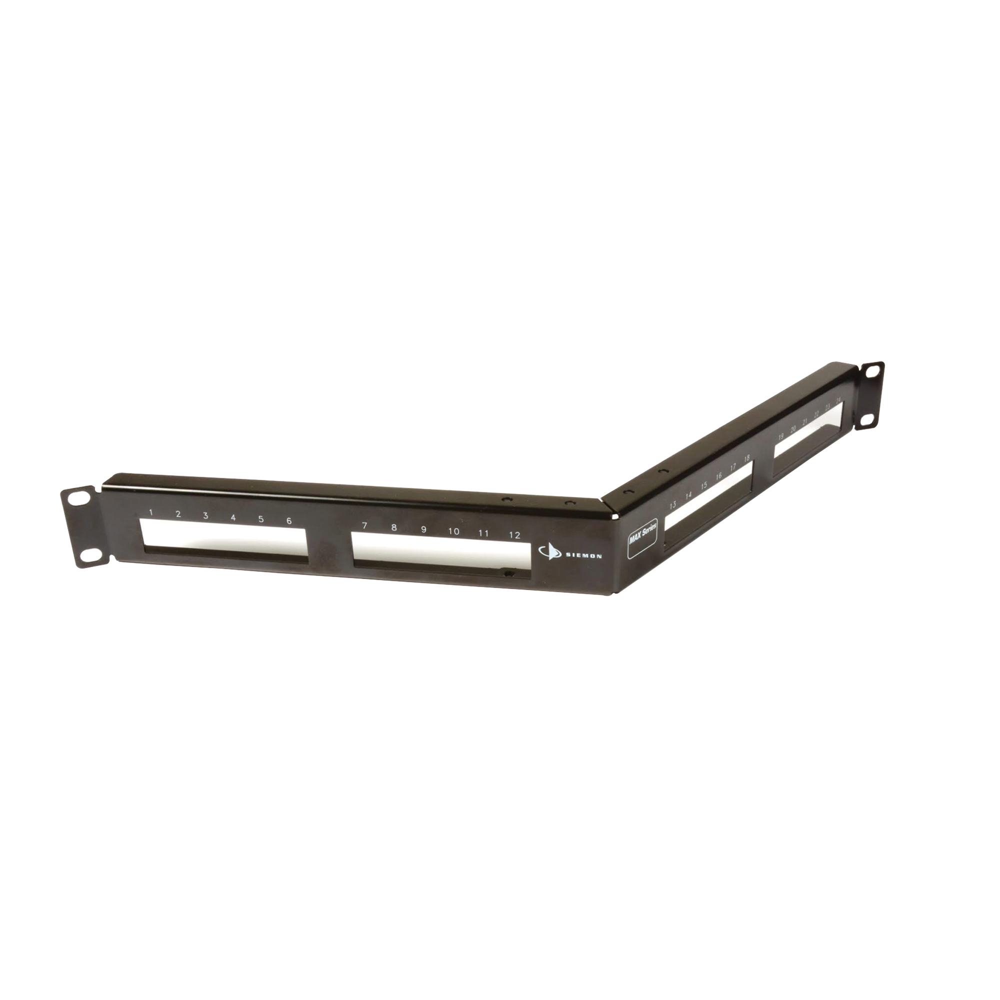 Patch Panel MAX Modular, de 24 Puertos, Angulado, 1UR