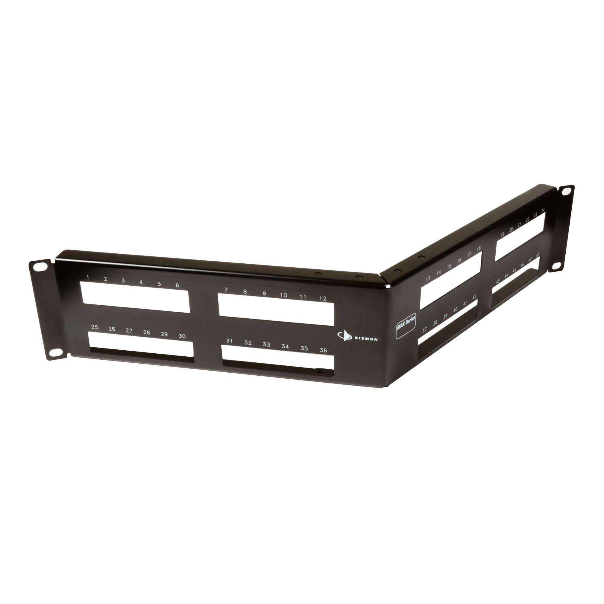 Patch Panel MAX Modular, de 48 Puertos, Angulado, 2UR
