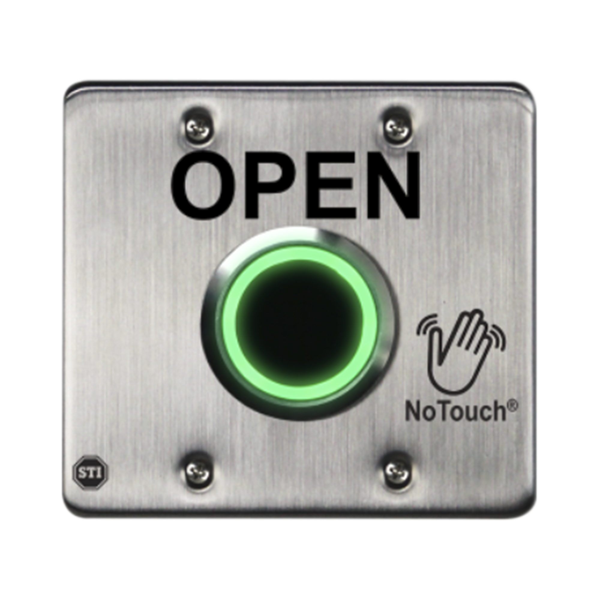 Interruptor IR NoTouch ® de acero inoxidable, doble salida EE. UU., ABIERTO