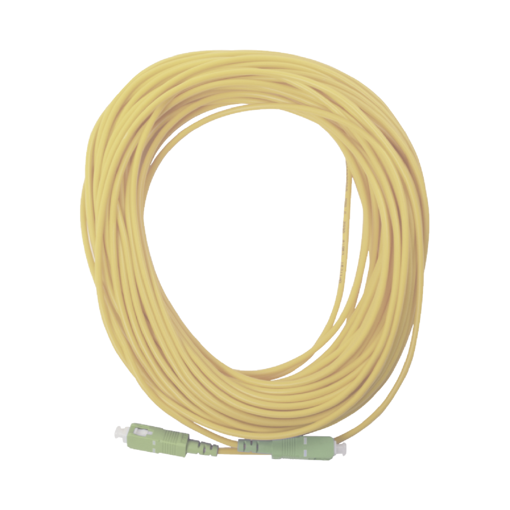 Jumper de Fibra Óptica Simplex, Monomodo, con Conectores SC/APC-SC/APC, 20 metros