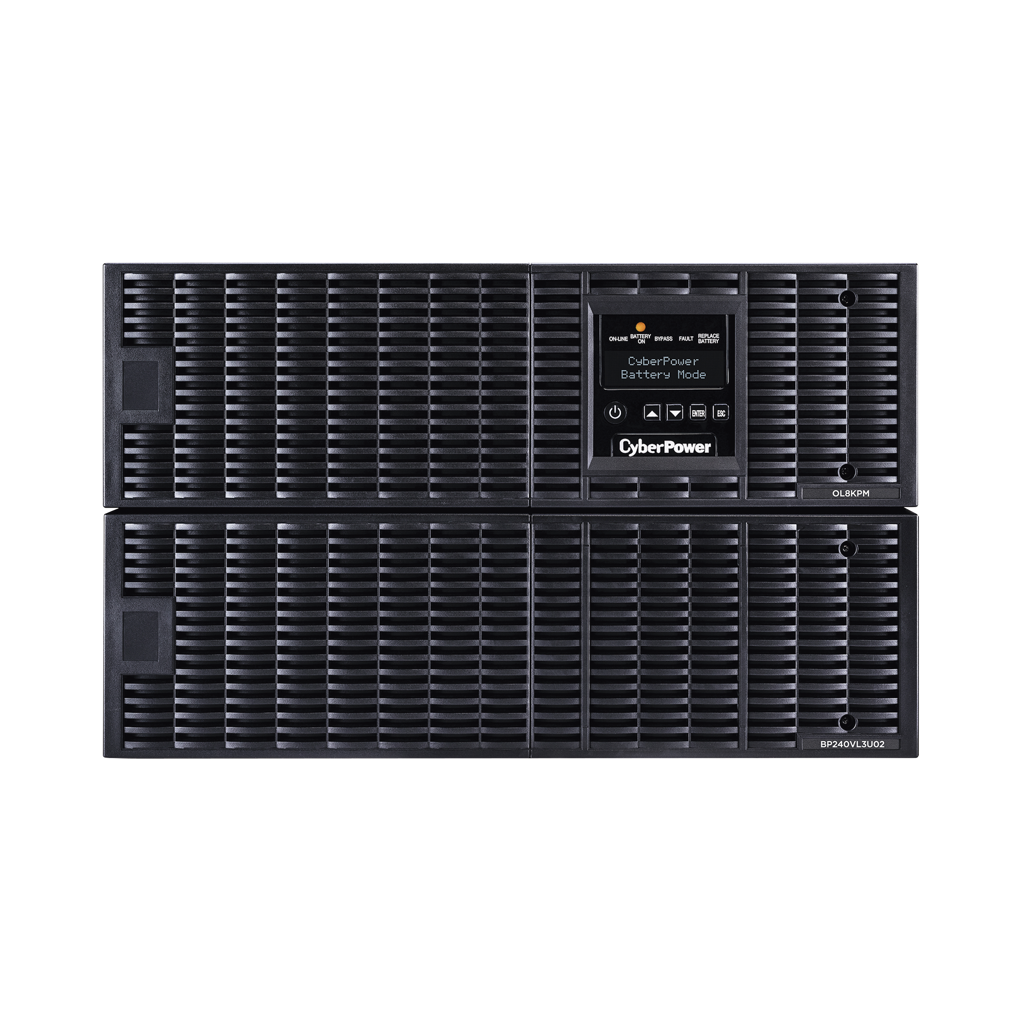 UPS de 8000 VA/ 8000 W, Online Doble Conversión, 200 - 240 Vac de Salida, Terminal Hardwired, Onda Senoidal Pura, Torre o Rack de 6 UR, Con 3 Tomas NEMA L6-30R