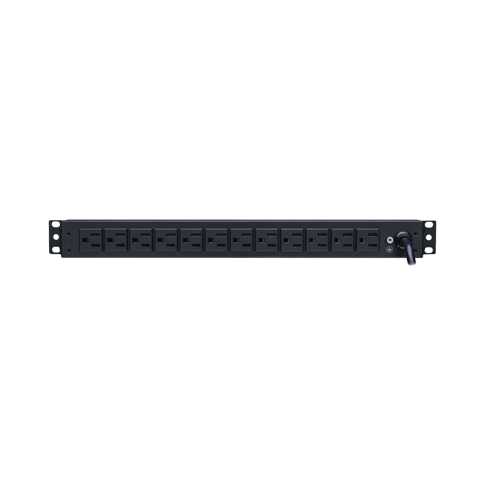 PDU Básico Para Distribución de Energía, Con 12 Tomas NEMA 5-15R Traseras y 2 Tomas 5-15R Frontales, 1UR, 15 Amp, 120 Vca