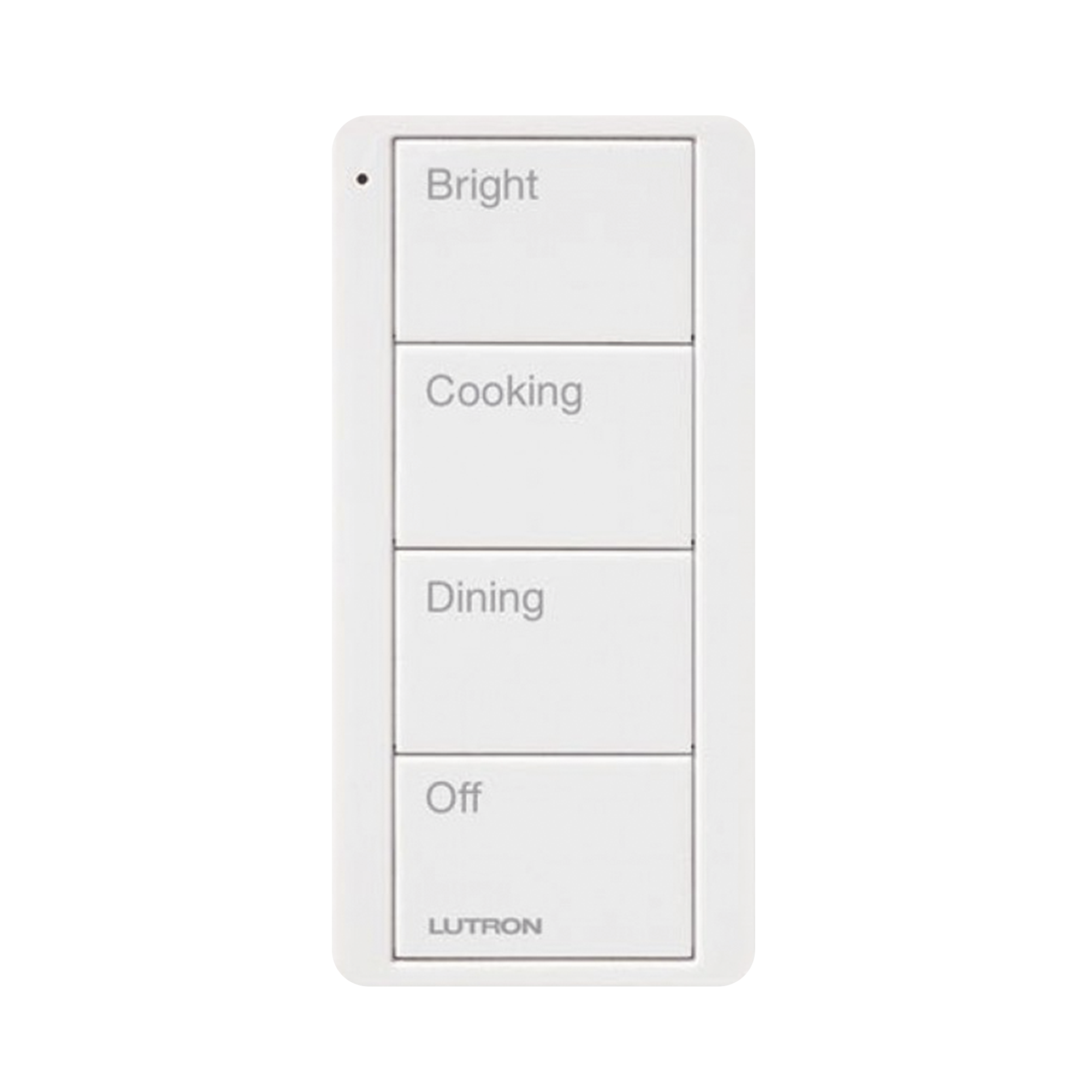 Control remoto inalambrico PICO, con escenas predefinidas para espacio en cocina.
