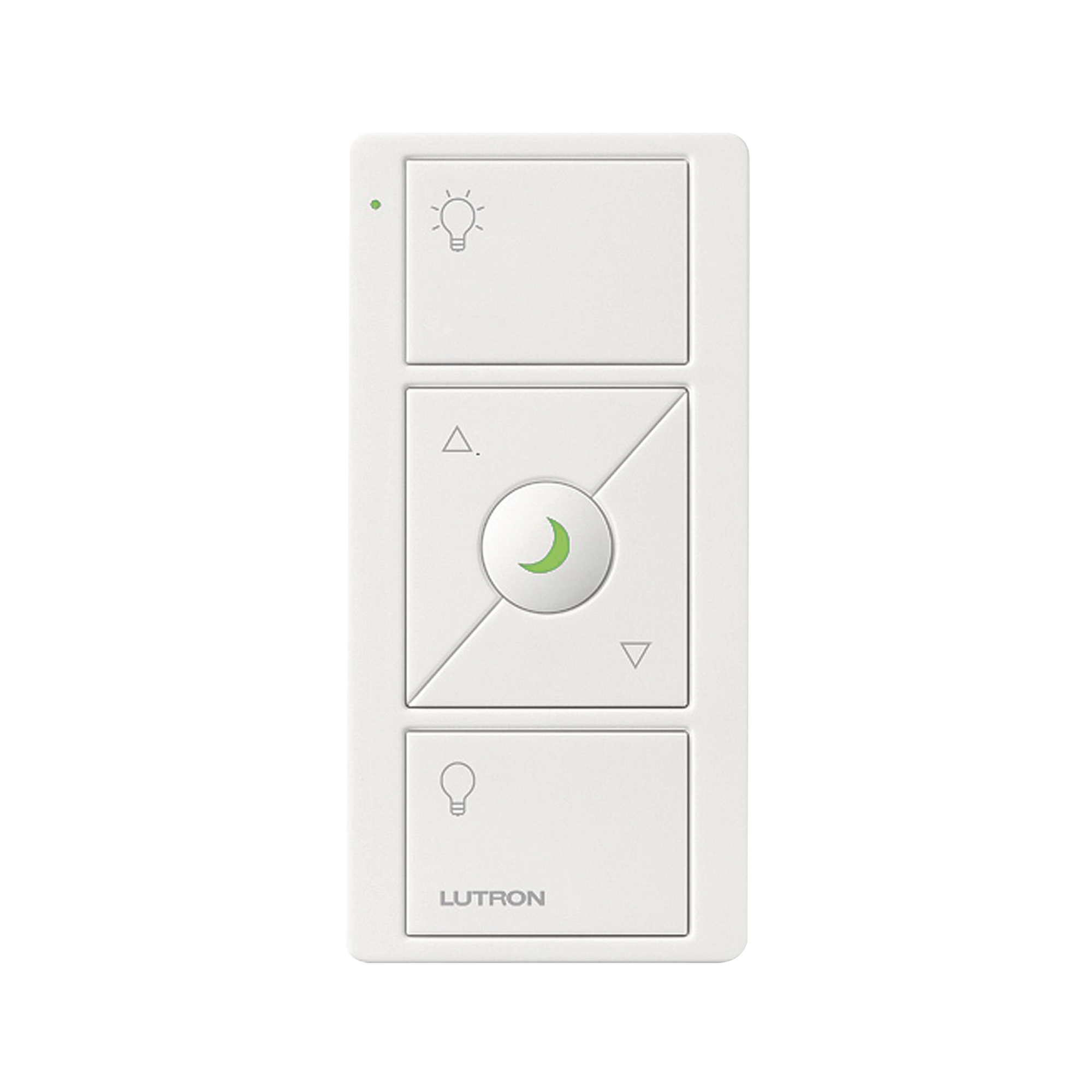 CONTROL REMOTO INALAMBRICO CON 3 BOTONES SUBIR/BAJAR, ENCENDER, APAGAR, NIGHTLIGHT color  blanco