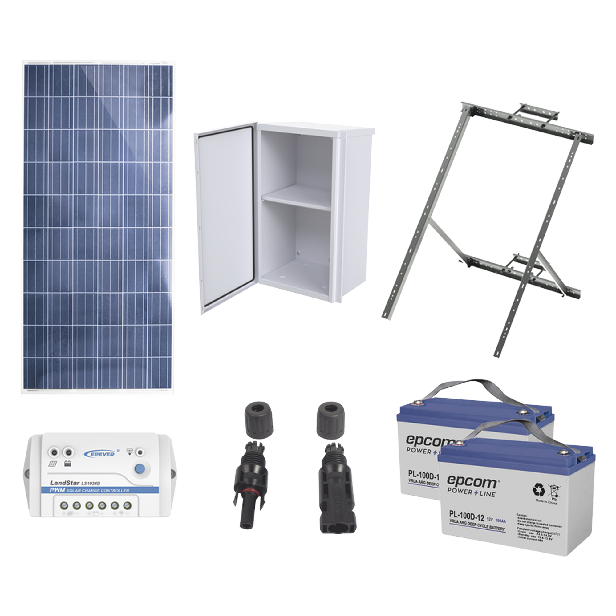 Kit de energía solar de 12 Vcd para alimentar radar de velocidad X-RADAR1