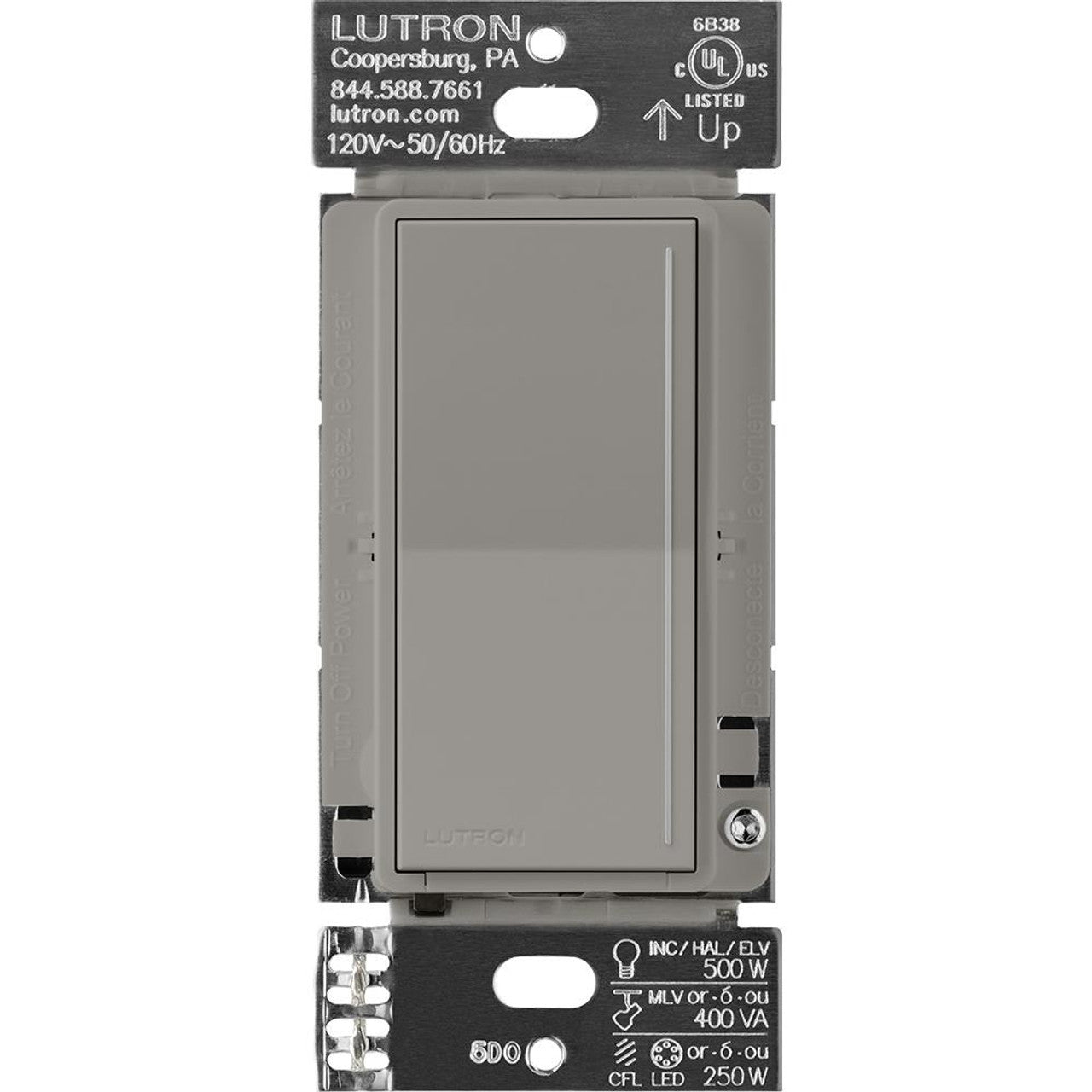 Atenuador Dimmer PRO para linea RadioRa2 y RA2 Select, el cable neutro es opcional 250W LED / CFL