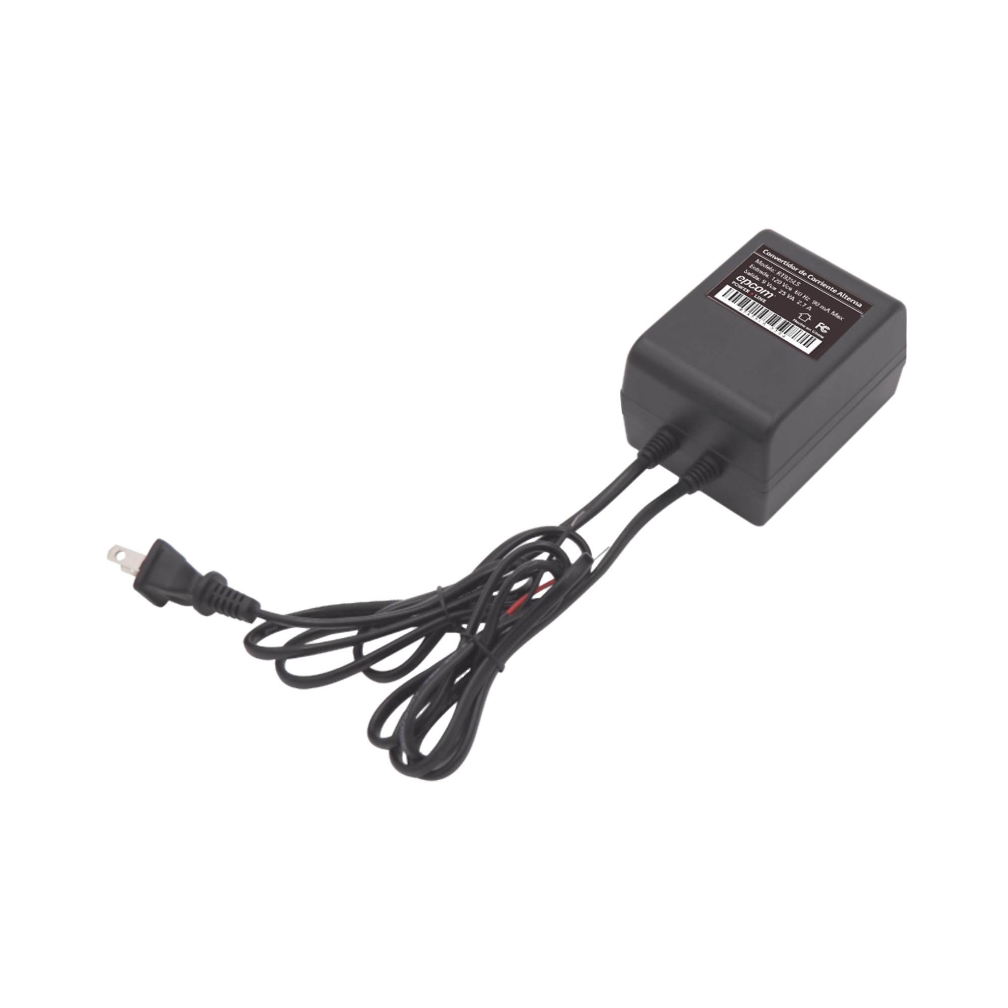 Transformador de Voltaje de 9 Vca ; 25 Watts