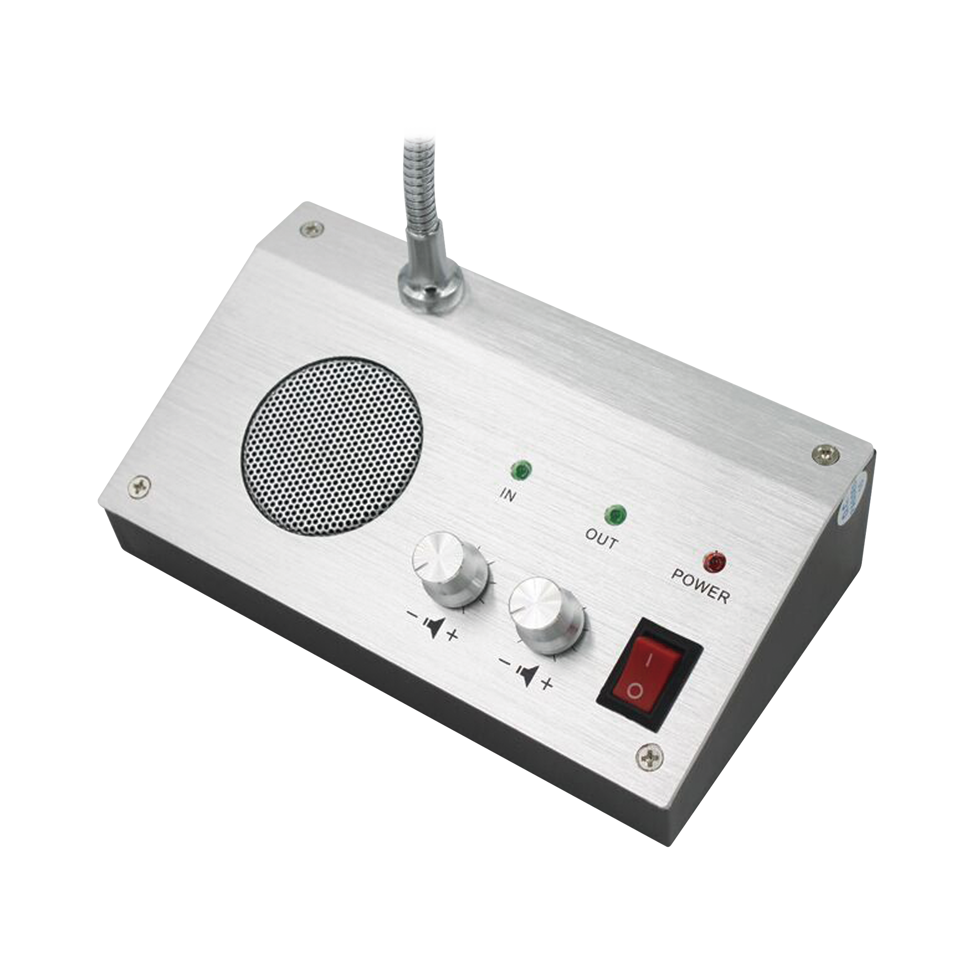 Sistema de intercomunicación de voz de dos vías, 3W, AC 12V/ 1A, micrófono interior + micrófono exterior