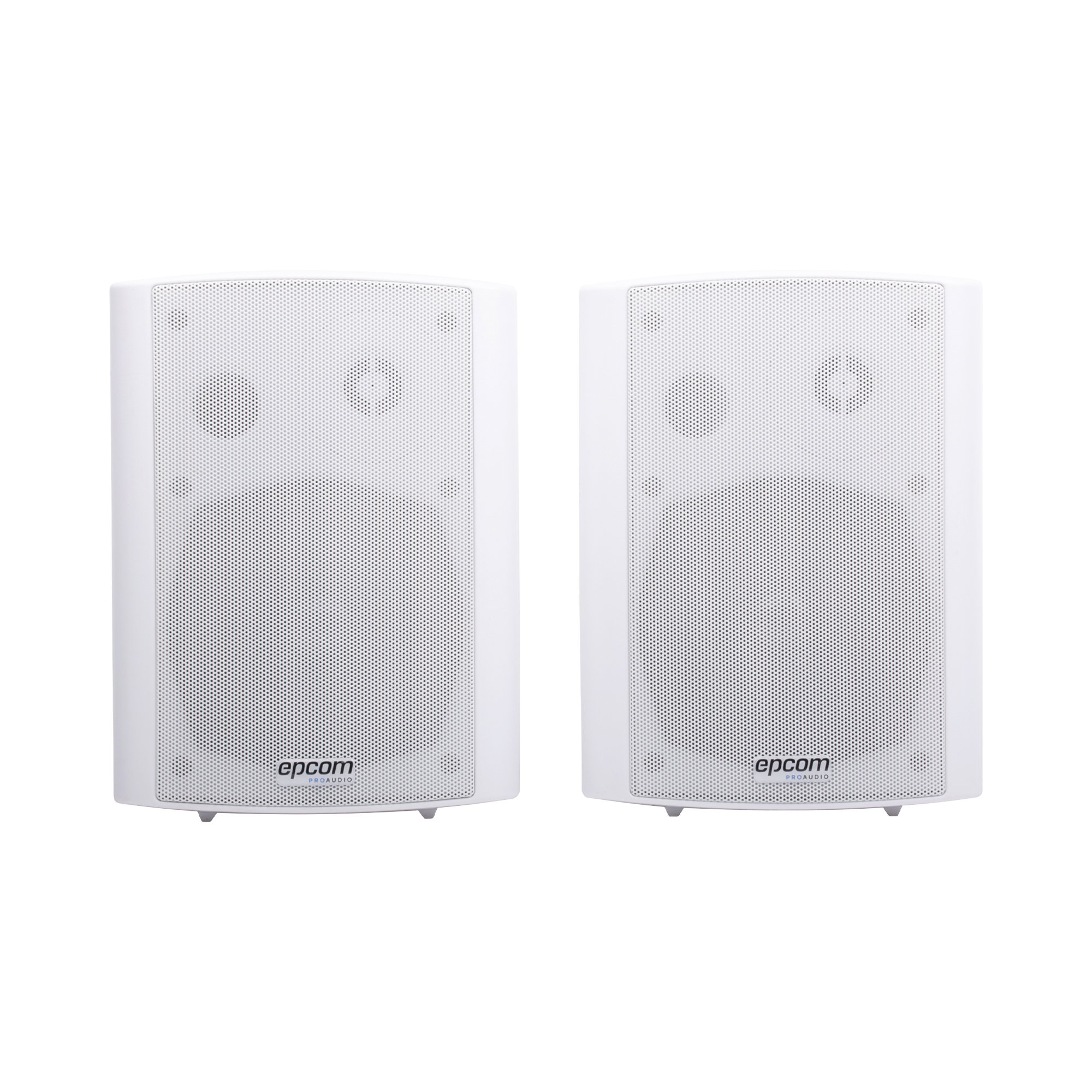 Altavoces de Montaje en Pared Activo 5"+1.5"/ RMS 20W@8ohms y Pasivo 20W/ Material ABS/ Reja Metálica/ Bracket de Metal/ Color Blanco