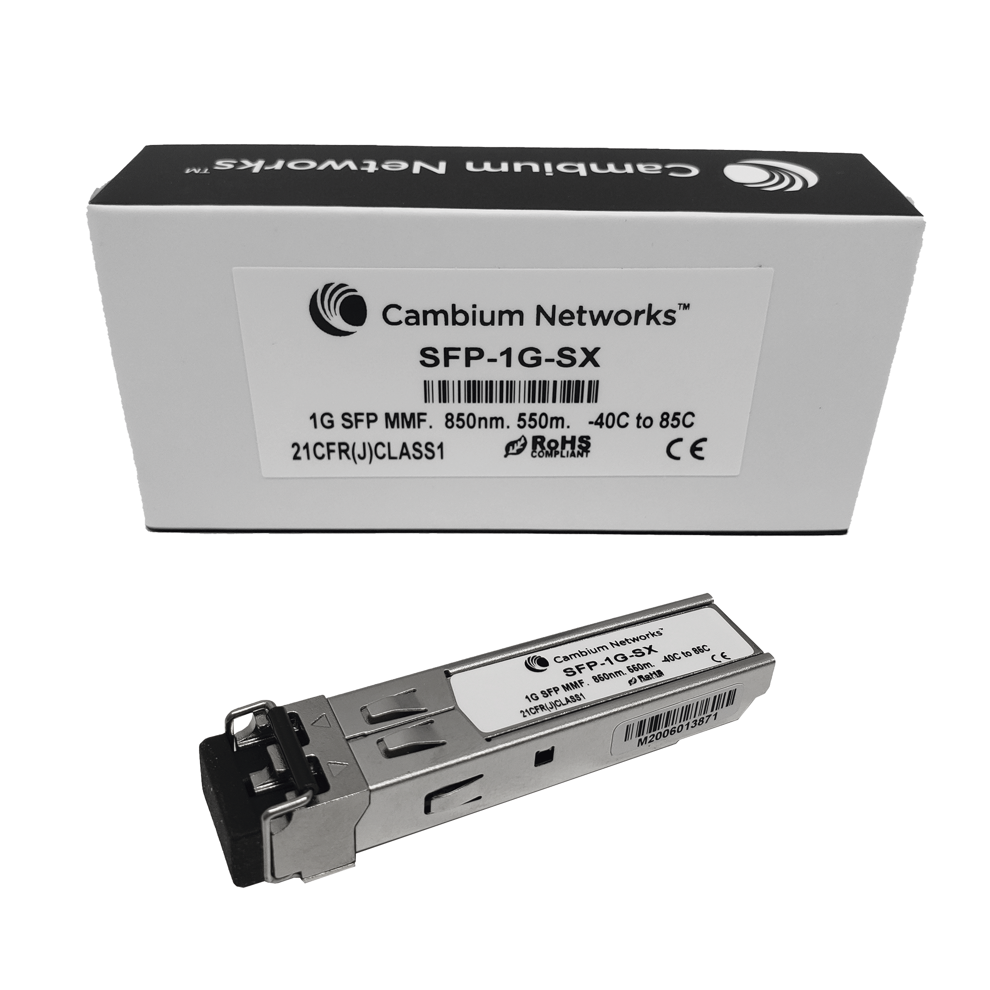 Transceptor MiniGibic SFP, 1 Gbps, Multimodo, distancia hasta 550m, conector LC