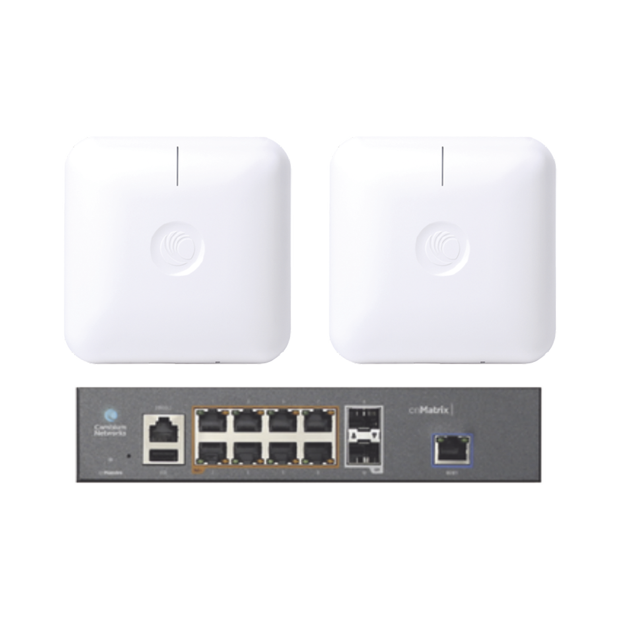 Starter Kit Wi-Fi Empresarial de 2 Access Point PLE410 y 1 Switch PoE EX1010P