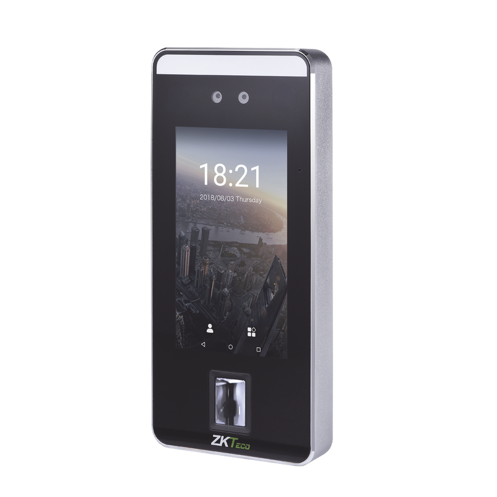 Biométrico Facial y de Palma SIN CONTACTO con pantalla Touch de 5 "/ 6000 rostros / Lector de Huella Digital /  Video Portero / Lector de Códigos QR / Lector de proximidad