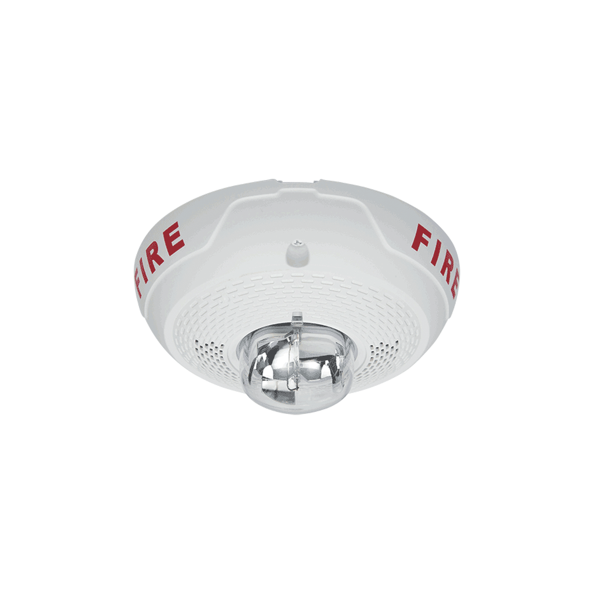 Bocina con Lámpara Estroboscópica, Montaje en Techo, Color Blanco, Nuevo Diseño Moderno y Elegante y Menor Consumo de Corriente