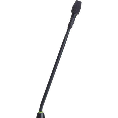 SHURE MX410LP/C Micrófono cuello de ganso de 10" con cápsula cardioide, sin preamplificador y anillo LED de 2 colores en la parte inferior (negro)
