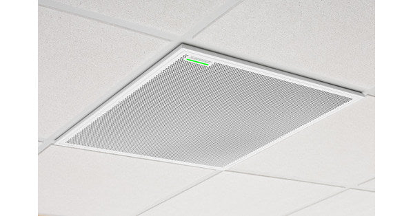 SHURE MXA920W para Videoconferencias y Salas de Reunión Micrófono de techo con audio profesional, formación automática de haces e integración en sistemas AV. Compatible con Zoom, Teams y más. Color Blanco, Rejilla Cuadrada 61 x 61 cm