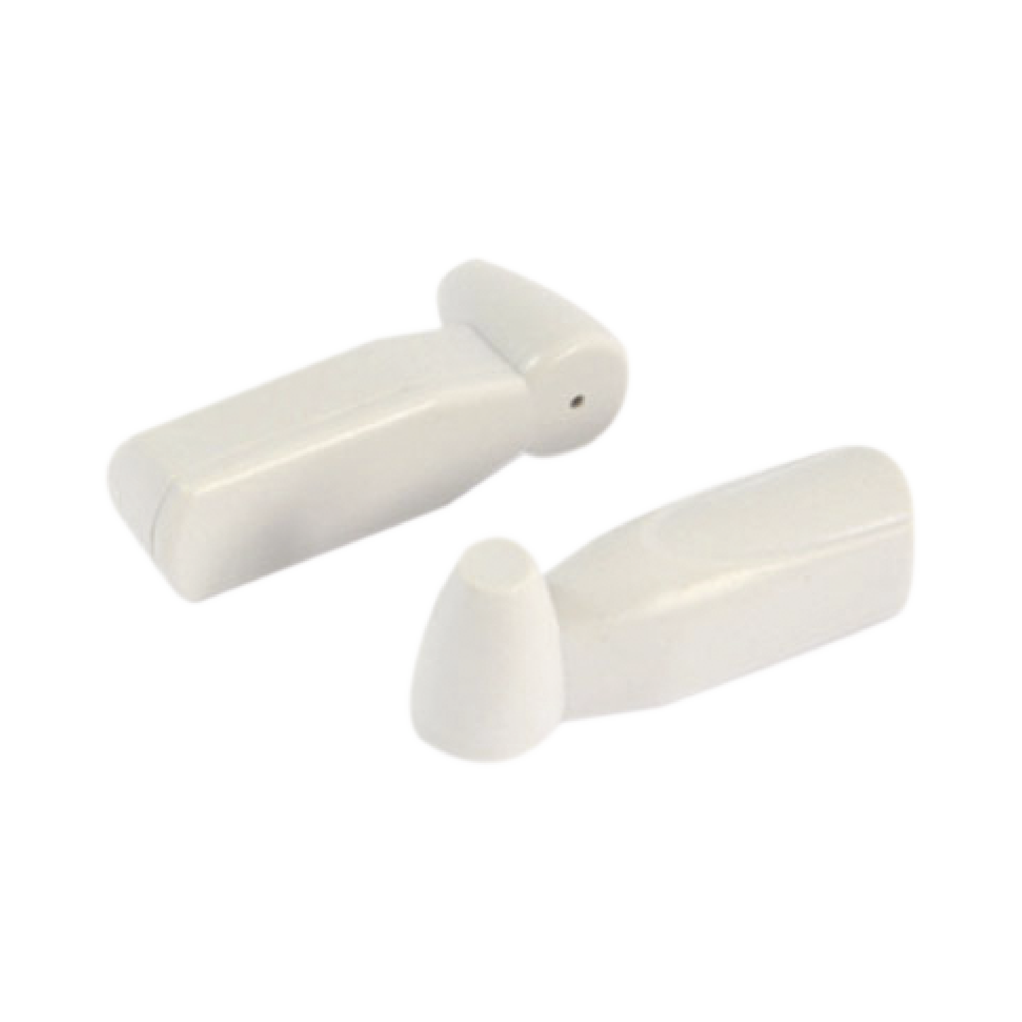 Paquete de 100 Tags AM Para Ropa, Tipo Mini, Color Blanco