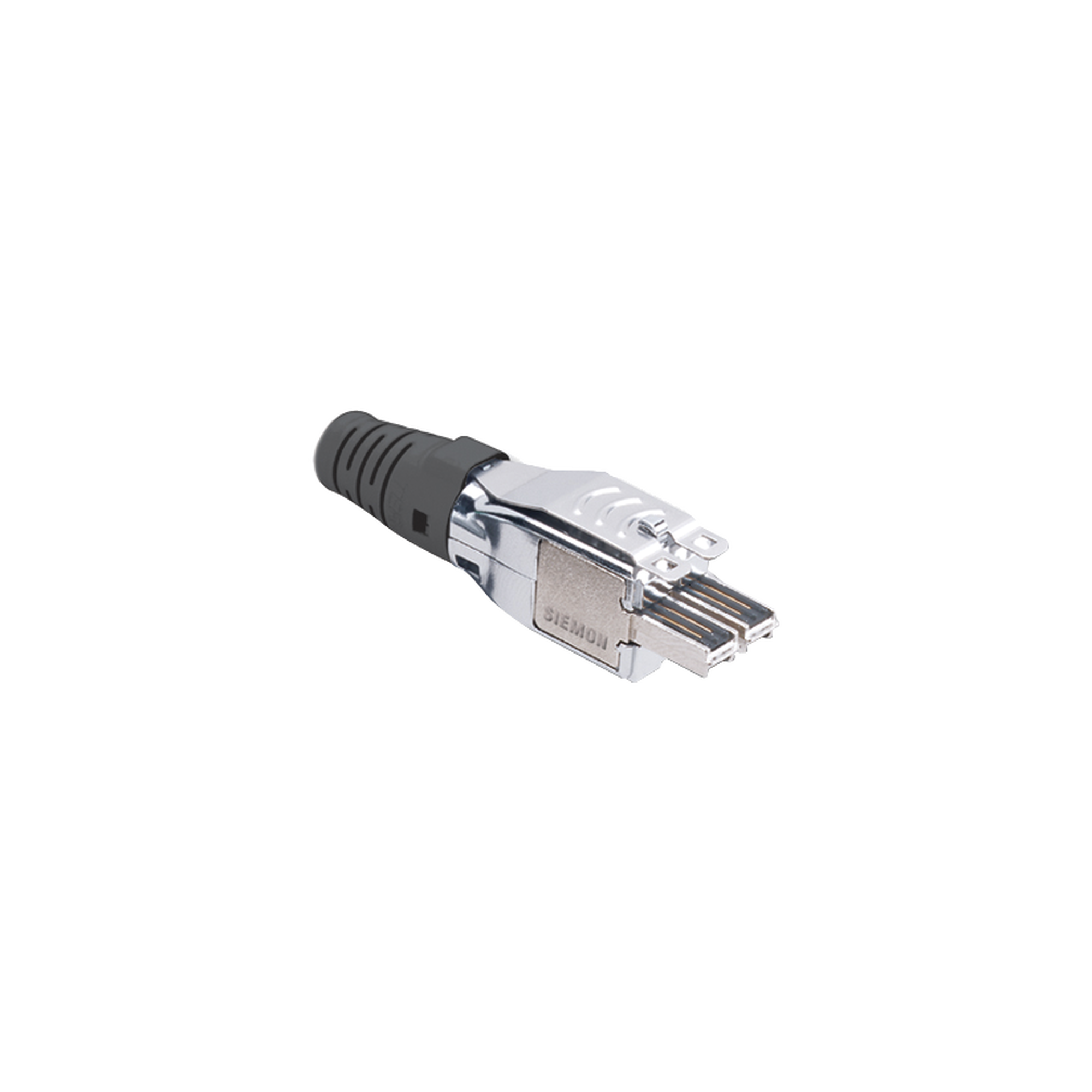 Plug TERA de 4 pares, Compatible con cable solido de 0.64 - 0.55mm (22 - 23 AWG) S/FTP y F/FTP, Color negro
