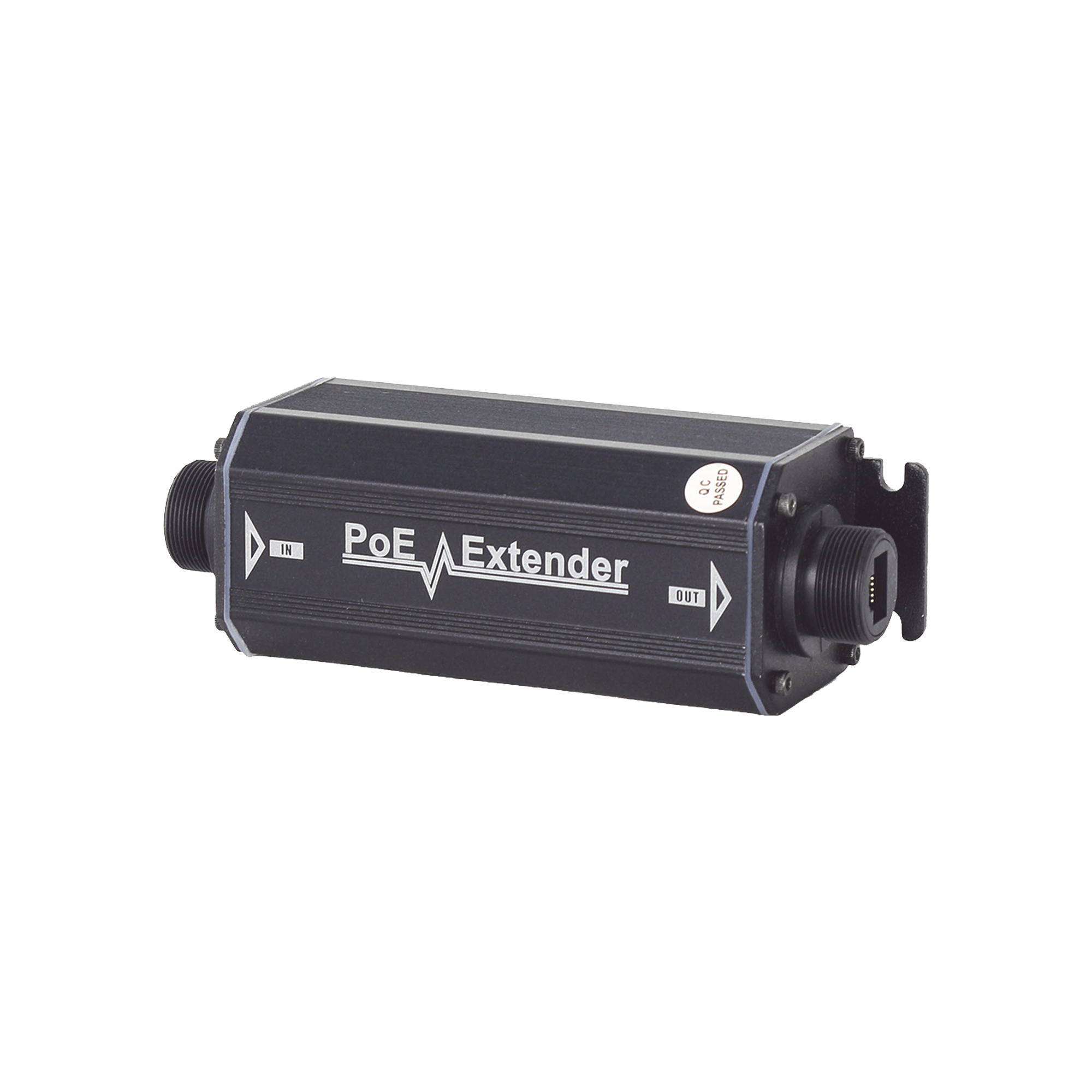 EXTENSOR POE GIGABIT para 100 METROS / INTERPERIE (IP66) / 1 PUERTO DE ENTRADA POE / 1 PUERTO SALIDA POE / Compatible con IEEE802.3af e IEEE802.3at / No requiere fuente de alimentación adicional / INSTALACION FACIL; ENCHUFE Y USE.