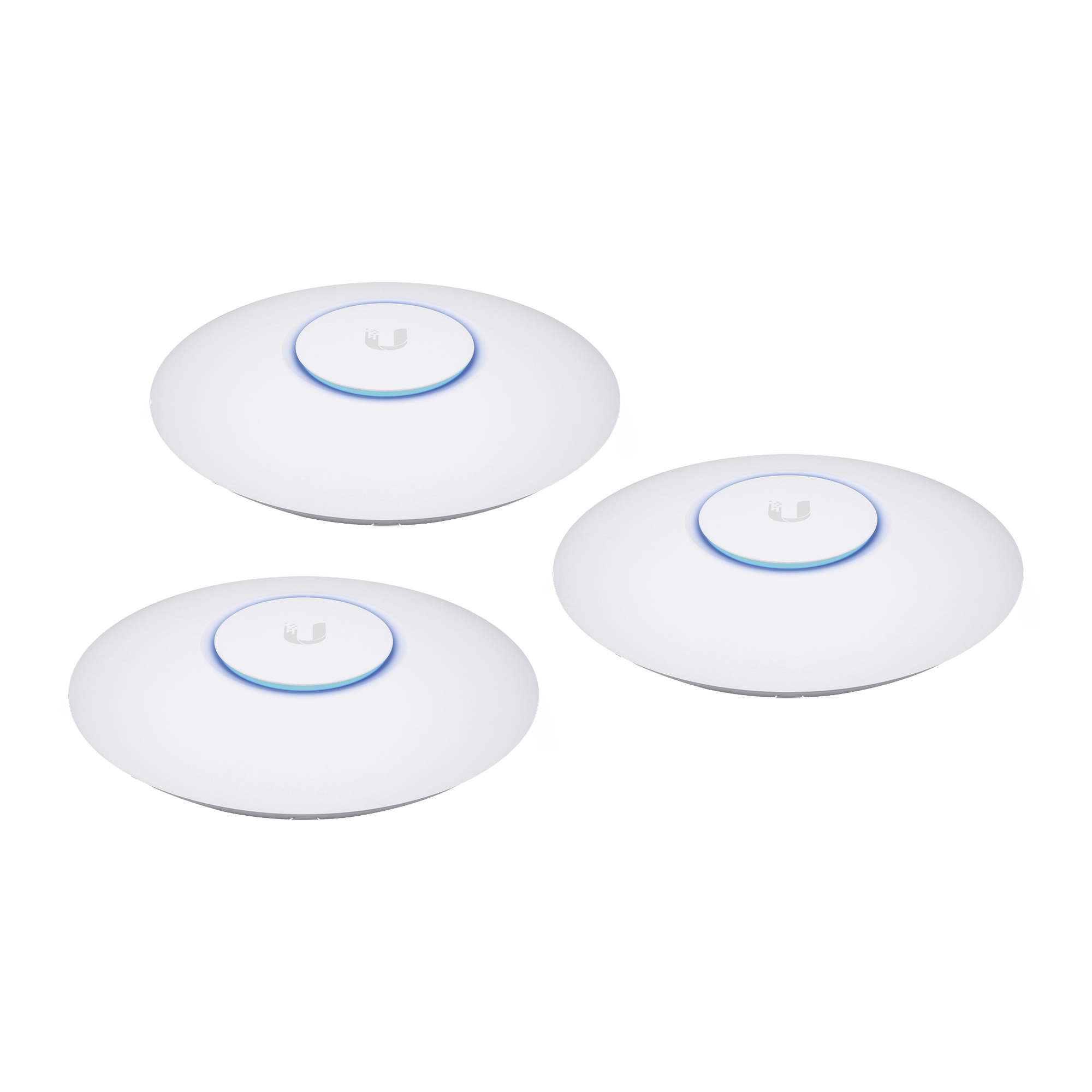 Paquete de 3 Access Point UniFi 802.11ac Wave 2, MU-MIMO4X4 con antena Beamforming, hasta 1.7 Gbps, para interior PoE 802.3af, soporta 200 clientes, No incluyen PoE´s