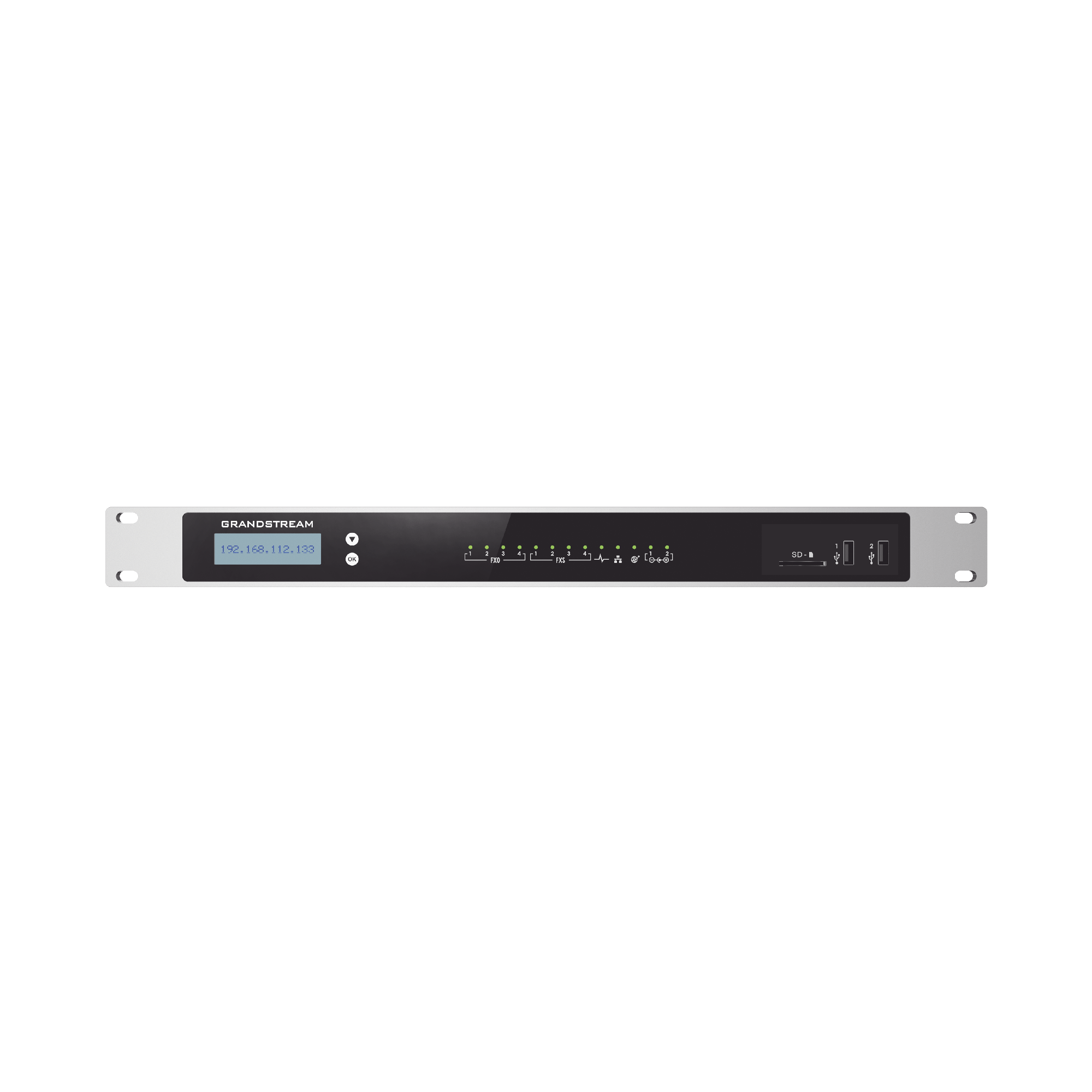 Conmutador IP-PBX para hasta 2000 usuarios y 300 llamadas simultaneas, 4FXO, 4FXS, para solución de comunicaciones unificadas y colaboración