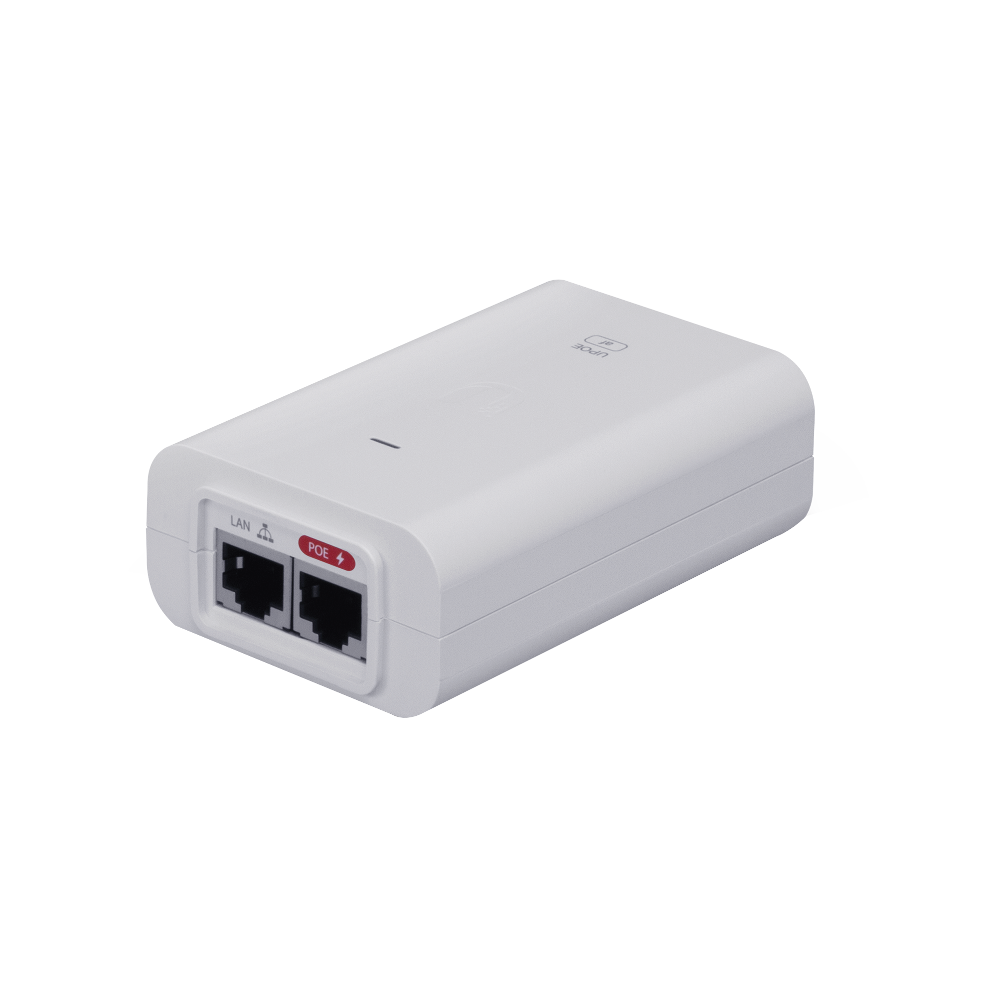 Adaptador PoE Ubiquiti af (48 VDC, 0.32 A) puerto Gigabit, ideal para equipos UniFi