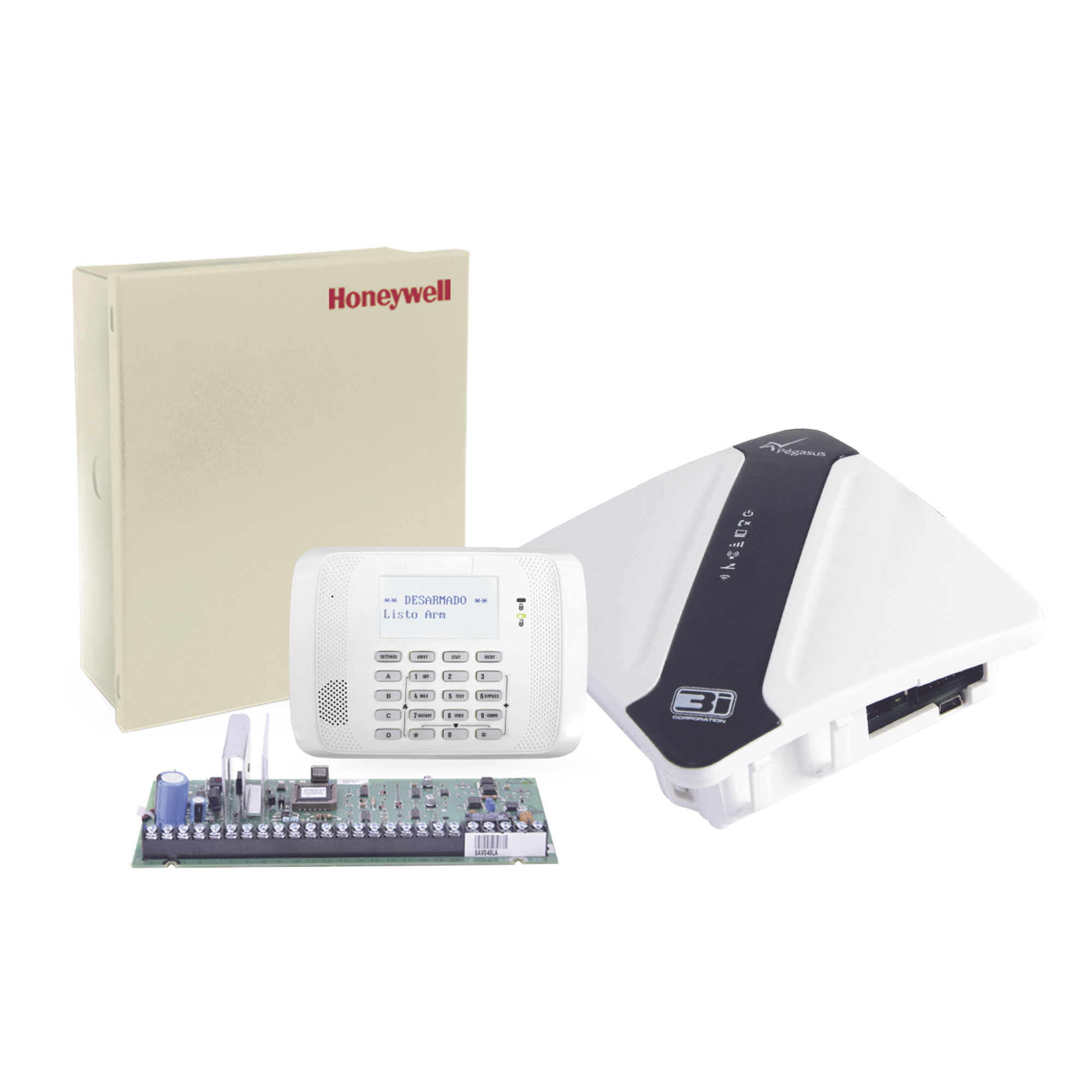 Panel de Alarma VISTA48 con Teclado Alfanumerico y Comunicador PEGASUSNX