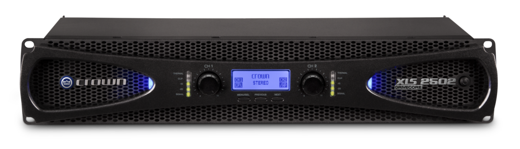 CROWN XLS 2502 Amplificador de potencia de 2 canales, 775 W a 4 Ω