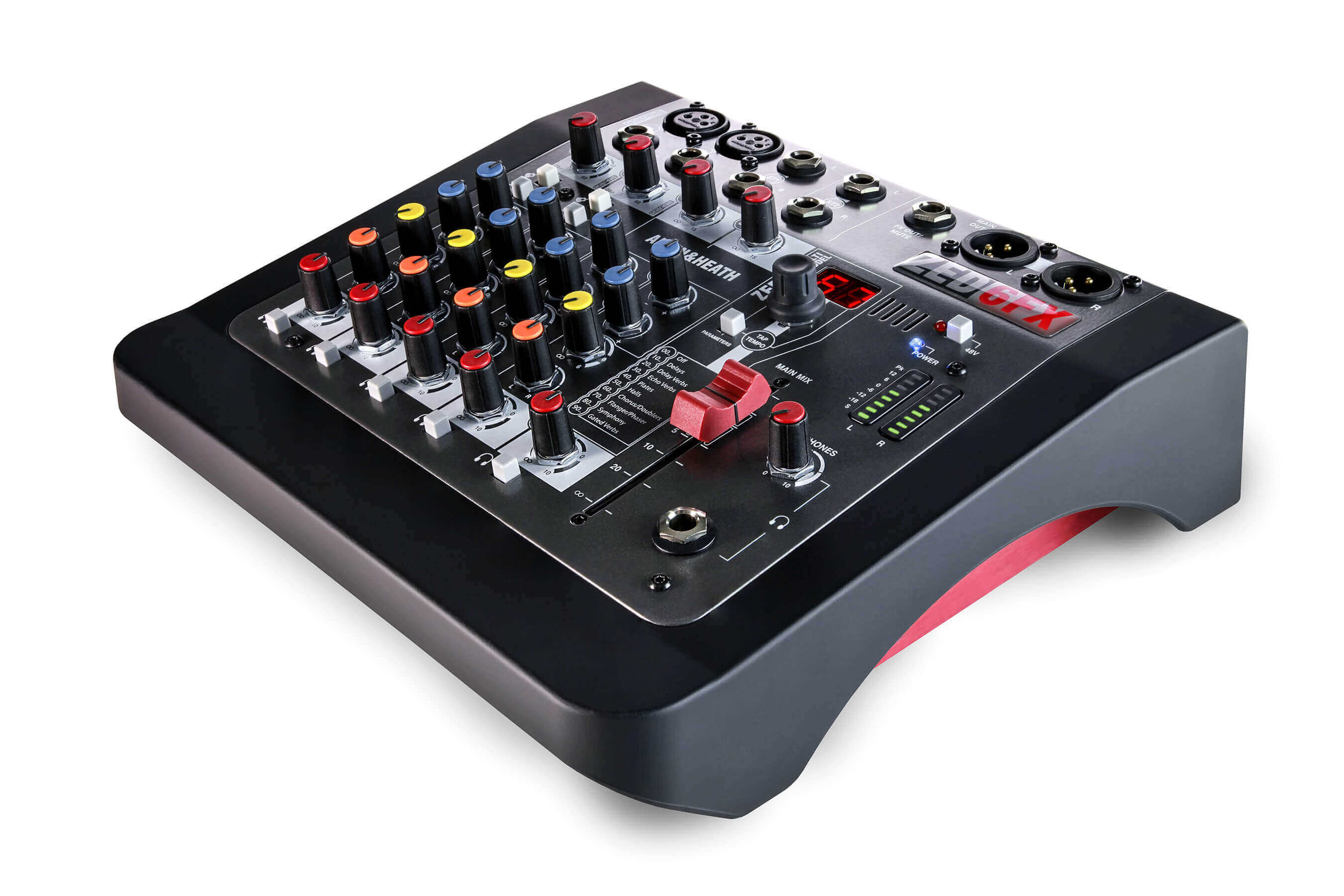 ALLEN & HEATH ZED-6FX Mezclador analógico de 6 entradas con FX (efectos)2 entradas de guitarra de alta impedanciaEQ de 2 bandas/HPF en por canal