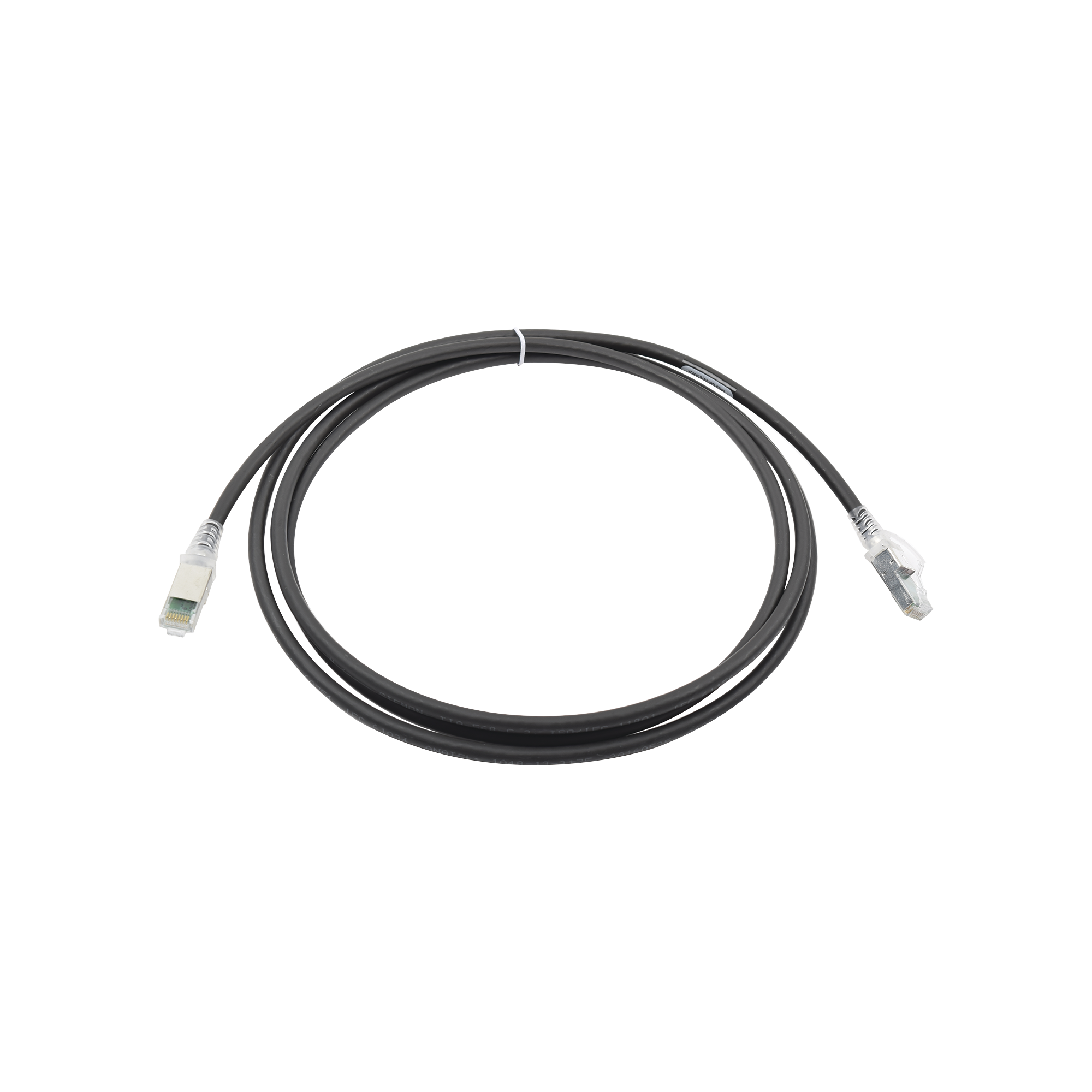 Patch Cord Z-MAX Cat6A S/FTP, CM/LS0H, 7ft, Color Negro, Versión Bulk (Sin Empaque Individual)