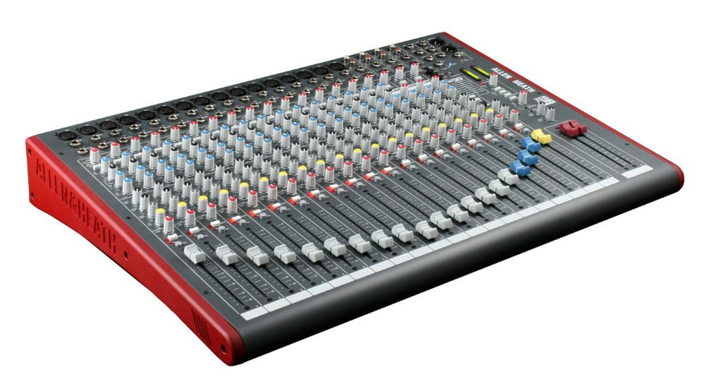 ALLEN & HEATH ZED-22FX Mezclador de grabación y en vivo 22 entradas: 16 canales mono y 3 estéreo16 entradas de micrófono XLR con Phantom power