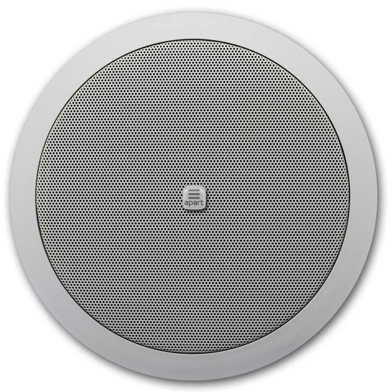 BIAMP CM20T Altavoz de techo sin bote de 6.5 " dos vías.Línea 70-100V de 20W, 10W y 5W, @ 16Ω 60WIP50. Color blanco con logotipo extraíble.Par.