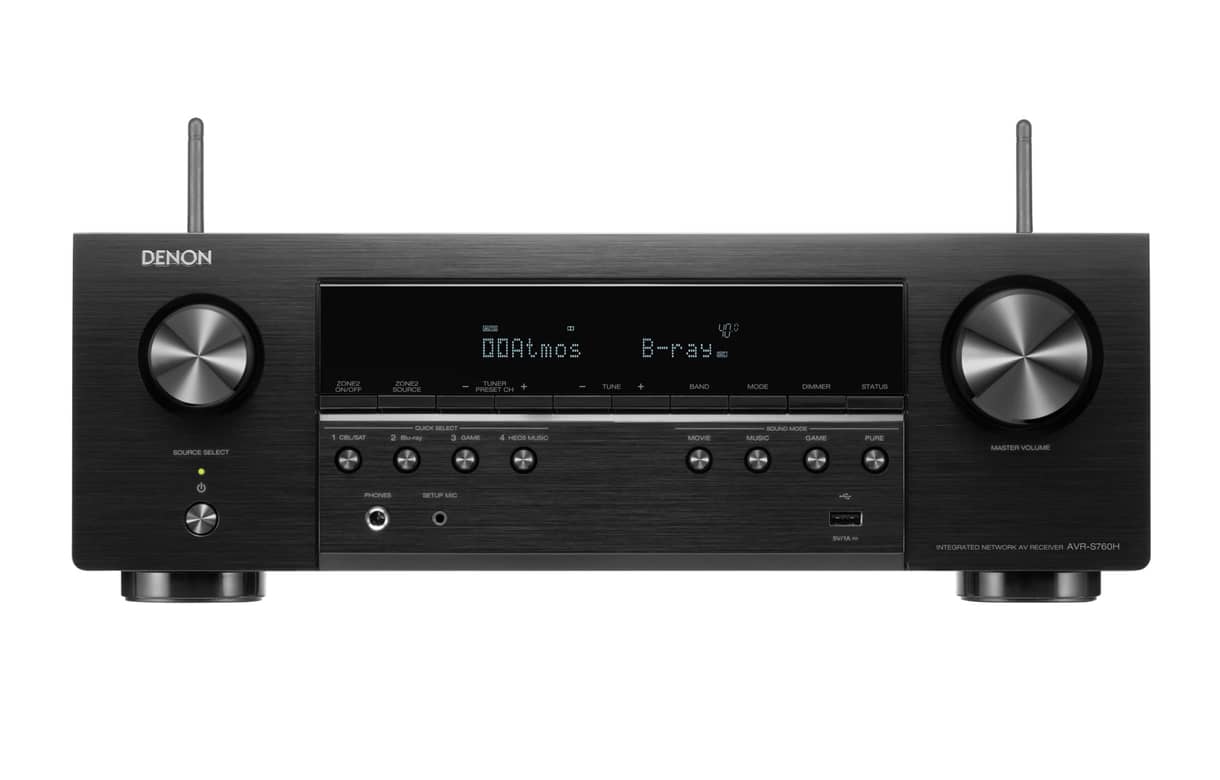 DENON AVR-S760H Receptor AV 7.2 canales hasta 75W/Canal 8K, HDR10+ Dolby , Dolby Atmos