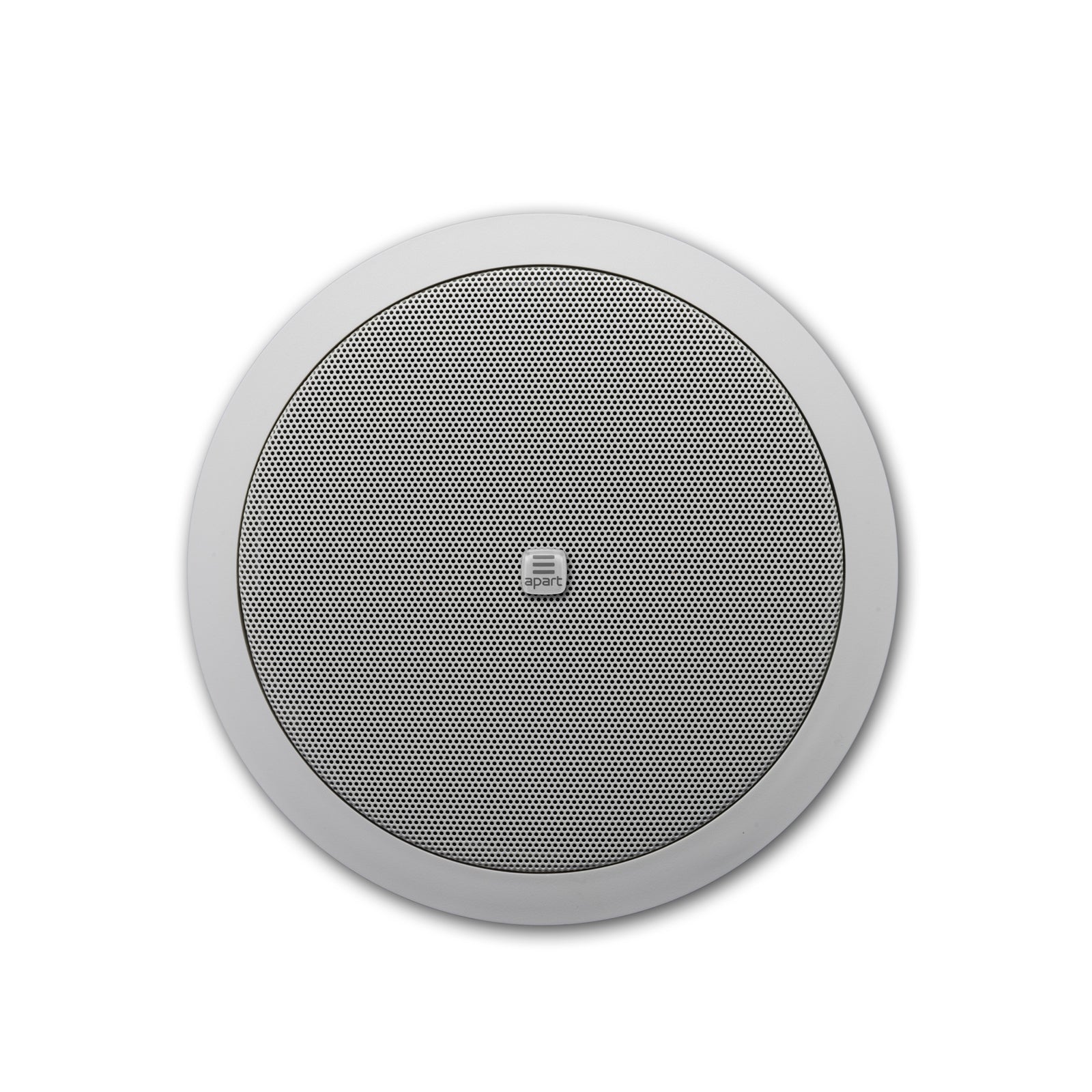 BIAMP CM6E Altavoz de techo sin bote de 6.5 ".Línea 100V de 6W, 3W, 1.5W.IP50. Color blanco con logotipo extraíble.Par.