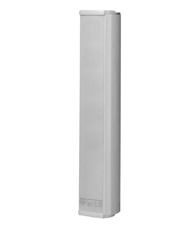BIAMP COLS41 Altavoz de columna 4 woofers de 2" y 1 tweeter de 1"línea 70 - 100V de 20W, 8Ω. 30W,incluyen un soporte de pared estándar