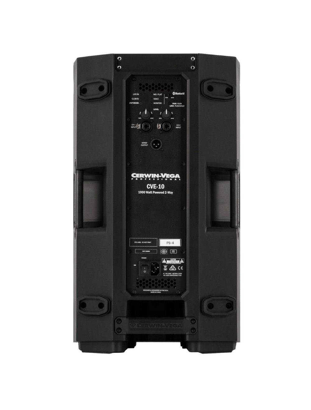 CERWIN-VEGA CVE-10 Altavoz auto amplificado 1000W de potencia, Woofer 10" Amplificador Clase D