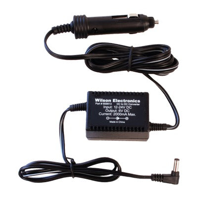 Adaptador de corriente DC / DC para vehículos. 6 Vcd / 2A Compatible con los amplificadores de señal celular Drive 4G-X, Drive 4G-X OTR y Drive 4G-M.