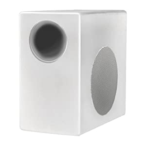 JBL Control 50S/T Subwoofer de montaje en superficie, trabaja en 8 y 70V,150W Continuo, 600W pico, Conexiones para Altavoces, Color Blanco