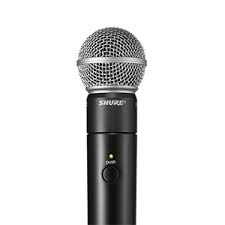 SHURE MXW2/SM58 Transmisor de mano con cápsula SM58 Microflex Wireless bidireccional, Cifrado AES de 256 bits, batería recargables, Carga USB