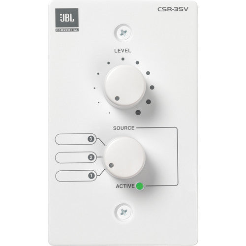 JBL CSR-3SV Mando a distancia de pared para mezcladores CSM (Blanco)