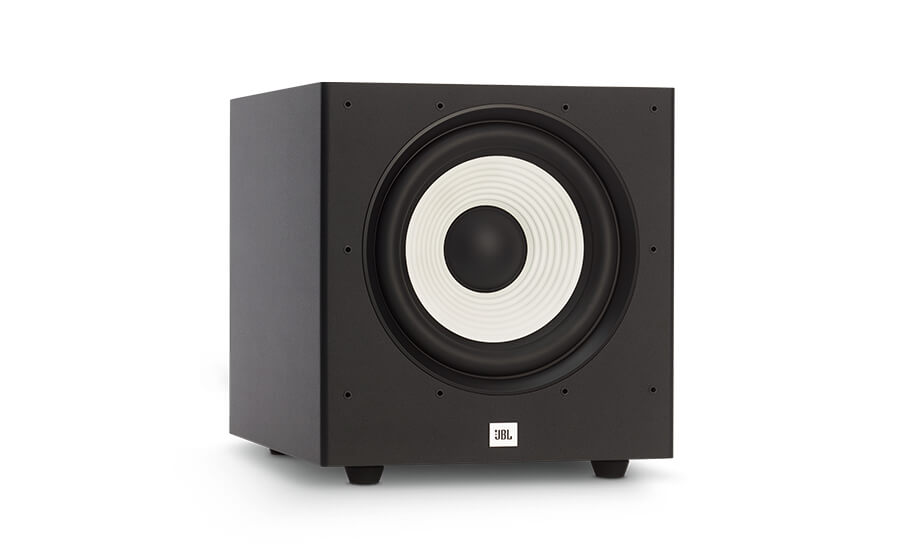 JBL STAGE A100P Subwoofer auto amplificado de 150 W RMS y 300 W de pico. Color Negro