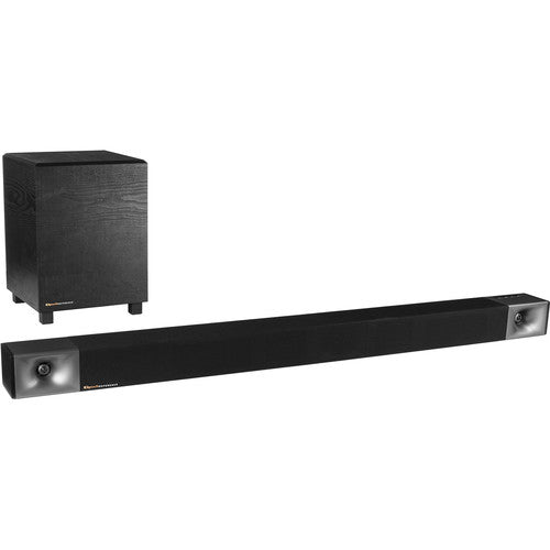 KLIPSCH Cinema 600 Sistema de barra de sonido de 3.1 canales y 600 W, Transmisión de audio Bluetooth, Subwoofer inalámbrico externo