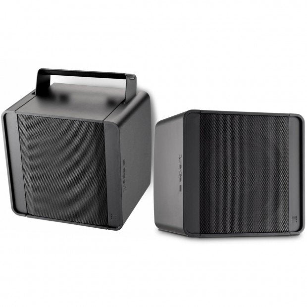 BIAMP KUBO5T-BL Altavoz de gabinete compacto 5,25"Línea 70/100V Tap30W, 15W, 3W. 16Ω 80WSoporte de montaje y cable de seguridad incluidosPar