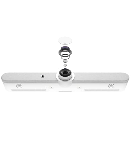 LOGITECH Rally Bar - Sistema de videoconferencia todo en uno, es la barra de video de gama alta para salas de reunión de tamaño mediano a grande.