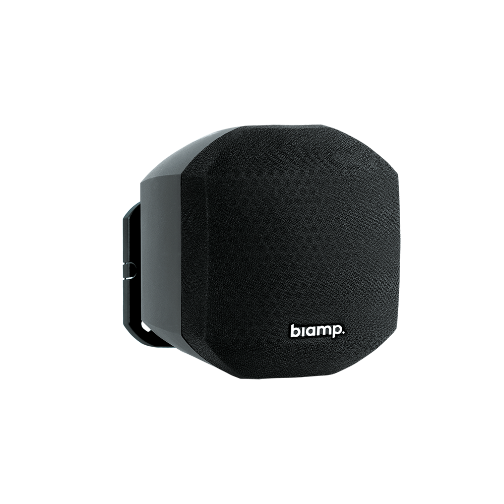 BIAMP MASK2-BL Altavoz de gabinete compacto de 2.5 " Potencia 8Ω de 50W Soporte de pared incluido Dispersión vertical y horizontal 110° Par