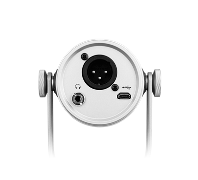 SHURE MV7-S Micrófono de podcast, Sonido legendario en formato USB Conexión USB/XLR, Filtro pop incorporado. Conector 3.5mm monitoreo directo. Plata