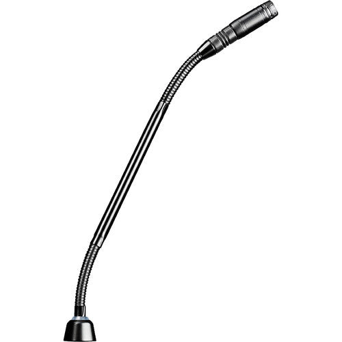 SHURE MX410RLPDF/C Micrófono de cuello de ganso dualflex cardioide de 10" con anillo de luz roja (negro)
