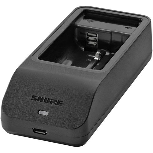 SHURE SBC10-100 Cargador de batería simple USB se puede alimentar desde fuentes de alimentación de CA y puertos USB para cargar 1 batería SB900 o SB900A.