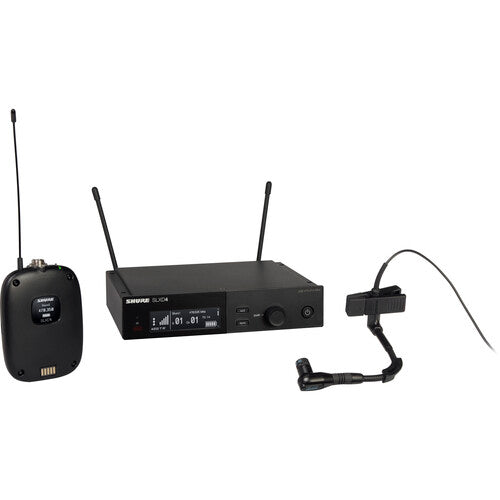 SHURE SLXD14/98H  Sistema de micófono inalambrico para instrumento camsula BETA 98H, receptor de montaje en rack SLXD (G58: 470 a 514 MHz)